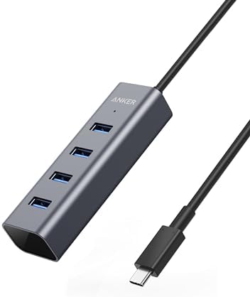 Anker Aluminum USB C Hub with 4 High-Speed USB 3.0 Ports – Ultimate Connectivity Solution for Mac Book Pro, Chromebook, Galaxy S9/S8 & More – Compact, Durable Design for Professionals & Students on the Go