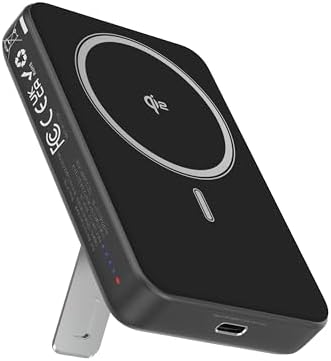 TESSAN Qi2 Certified Magnetic Portable Charger – 10,000 m Ah Wireless Power Bank with 22.5 W PD Fast Charging for i Phone 16/15/14/13 & Samsung – Ultimate Travel Essential with Dual Charging Capability and Enhanced Safety Features