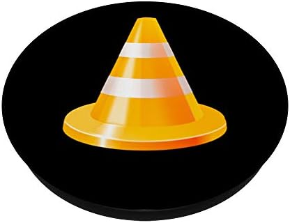Vibrant Orange Traffic Cone Pop Grip for Phones and Tablets – Customizable Swappable Design for Personalized Style, Enhanced Device Compatibility, and Superior Grip Stability for Effortless Handling and Ultimate Usability
