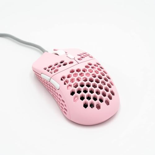 Gwolves Hati HTS Ultralight Honeycomb Wired Gaming Mouse – 48 g Precision with 16,000 DPI Sensor, Low Latency, Anti-Interference, 6 Customizable Buttons, On-Board Memory for PC/Mac/Laptop – Stardust Golden Small Edition for Maximum Speed and Comfort