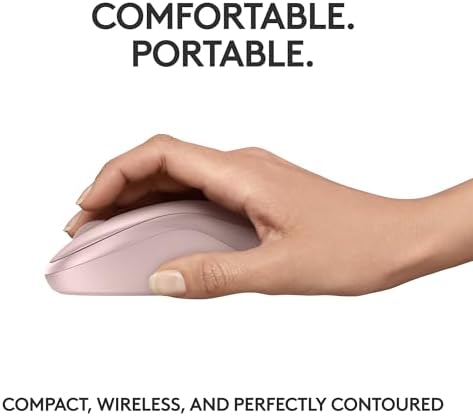 Logitech M240 Silent Bluetooth Mouse – Wireless & Compact Design for Effortless Navigation, 18-Month Battery Life, and Smooth Tracking on All Surfaces – Ideal for Windows, mac OS, Chrome OS – Portable Off White Solution for Professionals on the Go