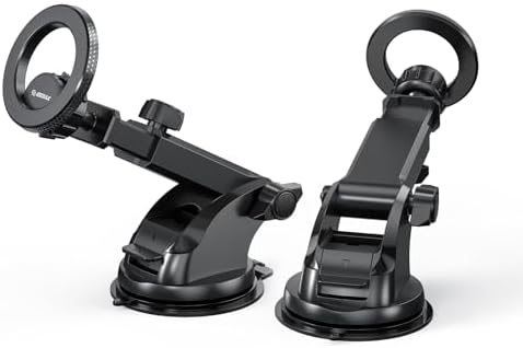 Esoulk Ring Magnetic Car Phone Holder – Ultimate Versatile Mount for Dashboard, Windshield & Air Vent – Strong Magnetic Grip for Enhanced Driving Safety – Compatible with Mag Safe & All Smartphone Models – Effortless Installation, Sleek Design, and Optimal Convenience for Modern Drivers