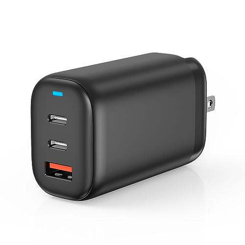 Ultra-Fast Dual USB-C Wall Charger for i Phone 15 – 40 W Power Delivery Adapter, Compact and Foldable Design for On-the-Go Charging, Ideal for i Phone 15/14/13 Pro, i Pad, and More – Maximum Efficiency with Enhanced Safety Features