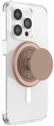 Magnetic Pop Grip for Mag Safe – Sleek Latte Soft Touch Phone Stand & Secure Grip for i Phone Cases, Customizable, Hands-Free Kickstand, Wireless Charging Compatible – Essential Accessory for Enhanced Smartphone Functionality and Style