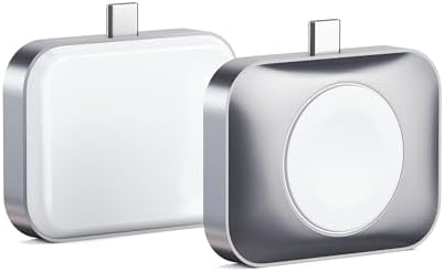 Satechi USB C Apple Watch Charger – MFi-Certified Portable Charging Solution for Ultra & Series 9/8/7/6/SE/5/4/3/2/1 – Fast, Compact, Reliable Power for On-the-Go Professionals – Essential Accessory for Effortless Charging