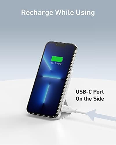 Anker 622 Mag Go Foldable Magnetic Wireless Charger – 5,000 m Ah Portable Power Bank with Stand, USB-C Port & Mag Safe Compatibility for i Phone 16/15/14/13 Series – Ultimate On-the-Go Charging Solution