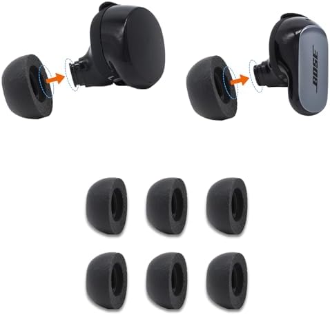 Revolutionize Your Audio Experience with Comply Memory Foam Earbud Tips for Bose Quiet Comfort II – Unrivaled Comfort, Exceptional Noise Isolation & Secure Fit – Available in Sizes S/M/L – 3 Pairs for Optimal Listening Quality and Compatibility