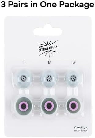 Linsoul Kiwi Ears Flex Silicone Replacement Earbud Tips – Premium Noise Isolation IEM Tips for KZ ZS10 Pro 2, Super Mix 4, Hype4, Orchestra Lite, and Cadenza | Custom Comfort and Enhanced Sound Clarity (Available in S/M/L Sizes, Stylish Green) – Transform Your Audio Experience
