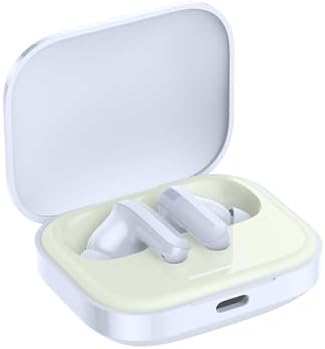 Xiaomi Redmi Buds 5 Wireless Earbuds – Exceptional 46 d B Active Noise Cancellation, 40-Hour Extended Playtime, Cutting-Edge Bluetooth 5.3 Connectivity, Sleek White Aesthetic for Ultimate Comfort and Versatility in Any Environment