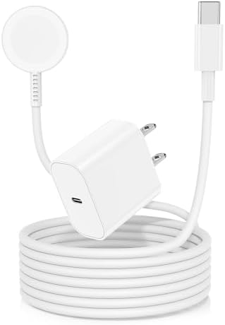 Accelerate Your Apple Watch Charging with the 20 W USB-C Fast Charger – 6 ft Magnetic Cable for Ultra 2 & All Models – MFi Certified for Rapid, Reliable Power Delivery and Exceptional Durability – The Ultimate Travel Companion for Effortless Charging