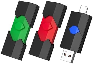 JUANWE 64 GB USB-C Flash Drive 3 Pack – Ultimate Dual USB-A & Type-C Storage Solution for Effortless Photo and Video Management, Retractable & Dustproof Design for Enhanced Durability and Speed, Perfect for Phones, Tablets, and Computers