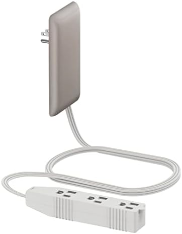 LIDER Ultra-Thin Flat-Face Outlet Extender with 3 Receptacles – Space-Saving Power Strip with 3 ft Cord, ETL-Listed for Safety, Sleek White Design for Modern Interiors – Perfect Solution for Enhanced Device Charging and Versatile Placement