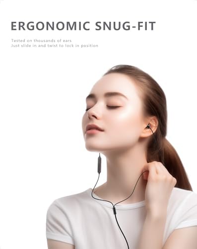 Ergonomically Designed Wired Sleep Earbuds for Side Sleepers – Noise-Isolating In-Ear Headphones with Exceptional Sound Quality and Built-In Microphone for Effortless Bedtime Listening – Perfect for Music, Audiobooks, and Meditation Relaxation