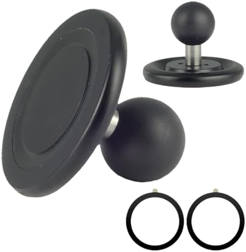 Magnetic Phone Holder with B Size 1-Inch Ball for Mag Safe i Phone 16/15/14/13/12 – Premium RAM Mount Compatible Car Accessory for Hands-Free Navigation and Communication – Enhanced Stability and Style for Your Vehicle