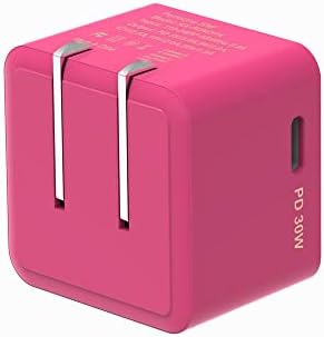 Rapid X Porto Uno USB-C 30 W PD Power Adapter – Compact Fast Wall Charger for i Phone 15, i Pad Pro, Samsung & More – Foldable Design with Side Port for Easy Travel – Enhanced Speed & Universal Compatibility in Sleek Teal Finish