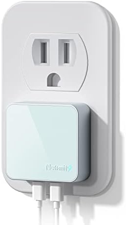 Nekmit 40 W Dual Port USB C Wall Charger – Fast Charging Adapter for i Phone 14/14 Pro/Pro Max, Galaxy, Mac Book Air & More – Slim, Portable Design with Enhanced Compatibility and Safety Features for Home, Office, and Travel