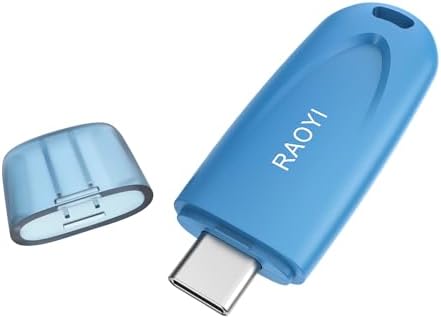 RAOYI 256 GB USB C Flash Drive – Lightning-Fast 130 MB/s Dual OTG Metal Memory Stick for Seamless File Transfers with Keychain – Ideal for Smartphones, PCs, Mac Books, and Tablets (Red) – Ultimate Storage Solution for On-the-Go Professionals