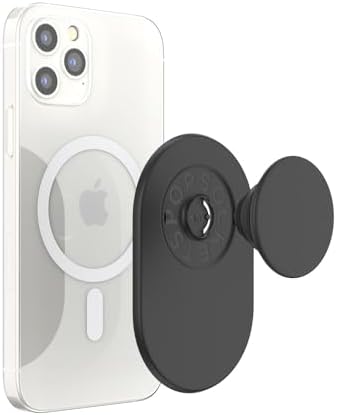 Mag Safe-Compatible Pop Grip with Wireless Charging – Gold Lutz | Enhanced Stability for One-Handed Use, Kickstand Functionality, and Secure Attachment for Ultimate Phone Protection