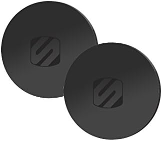Scosche MRK2 PK-UB Universal Magnetic Phone Mount Metal Plate Kit – Essential Replacement for Secure Smartphone Holding in Vehicles – Enhanced Compatibility with All Devices & Cases – Pack of 2 Durable, Sleek Black Plates for Effortless Installation and Reliable Hands-Free Navigation
