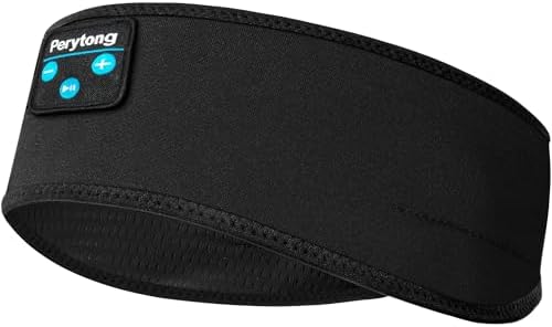 Ergonomic Bluetooth Sleep Headband Headphones – Wireless Hi-Fi Sports Earbuds with Long Battery Life for Unmatched Comfort and Relaxation – Ideal for ASMR, Meditation, and Active Lifestyles in Sleek Black Design