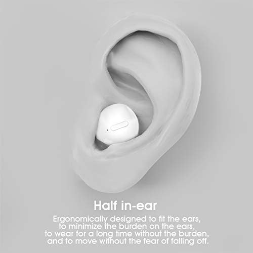 Tiny Wireless Invisible Earbuds with Charging Case – Discreet In-Ear Headphones for Professionals | Lightweight Waterproof Design for Small Ear Canals | Seamless Audio Experience on the Go