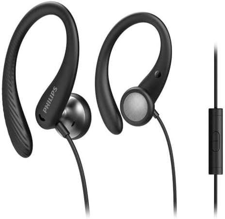 Experience Unmatched Sound Quality with PHILIPS A1105 Wired In-Ear Headphones – Open Acoustics Design, Deep Bass 15 mm Drivers, IPX2 Sweat Resistance, and Secure Ear-Hook Fit for Active Lifestyles – Perfect for Music Lovers and Fitness Enthusiasts – Compatible 3.5 mm Connector and 1.2 m Cord for Versatile Use – Elevate Your Audio Journey Today