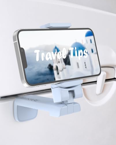 Mii KARE Universal Airplane Phone Holder – Innovative 360-Degree Rotating Smartphone Mount for Ultimate In-Flight Entertainment, Lightweight and Durable Travel Companion for Effortless Viewing on Tray Tables, Perfect for Long Flights and Quick Getaways