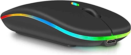 Elevate Your Computing with Urban X Rechargeable 2.4 GHz & Bluetooth Wireless Mouse – Versatile Onyx Black Design for Samsung Galaxy Tab S6 Lite (2022), Laptops, PCs, Mac, i Pad Pro & More – Ergonomic, Silent Click, and Effortless Device Compatibility for Enhanced Productivity