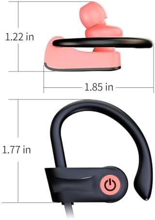 Boean Wireless Bluetooth Earbuds – IPX7 Waterproof Sports Headphones with 16 Hours Playtime & HD Deep Bass Sound for Active Lifestyles – Enhanced Bluetooth 5.3 Connectivity for Seamless Listening and Workout Performance