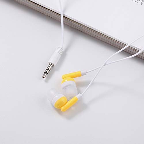 Vibrant Orange Bulk Earbuds – 100-Pack Headphones for Classroom, Labs, and Personal Use – Perfect for Kids, Students, and Adults – Enhanced Compatibility with Smartphones and Tablets – Lightweight, Durable Design for Long-Lasting Comfort and Seamless Audio Experience