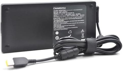 Ultra-Reliable 300 W Lenovo Laptop Charger – High-Performance Power Adapter with 20 V 15 A Output for Legion & Think Pad Series – Enhanced Compatibility, Anti-Interference Technology, and Durable Design for Gamers and Professionals – Slim Yellow Tip Connector with Long-Lasting Cables for Seamless Connectivity and Performance
