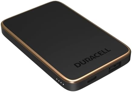 DURACELL Charge 5 V Portable Power Bank – 5000 m Ah Travel-Friendly Charger with Dual USB-C & USB-A Ports for Fast Charging | Compatible with i Phone, i Pad, Android & Samsung Devices | Lightweight & Durable Design for On-the-Go Power Solutions