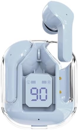 2049 Wireless Bluetooth Earbuds with Transparent Charging Case and Live Battery Indicator – Extended Playtime, IPX7 Waterproof Design for Active Users, Enhanced Multi-Device Connectivity, Ergonomic Comfort for All-Day Wear and Superior Sound Quality