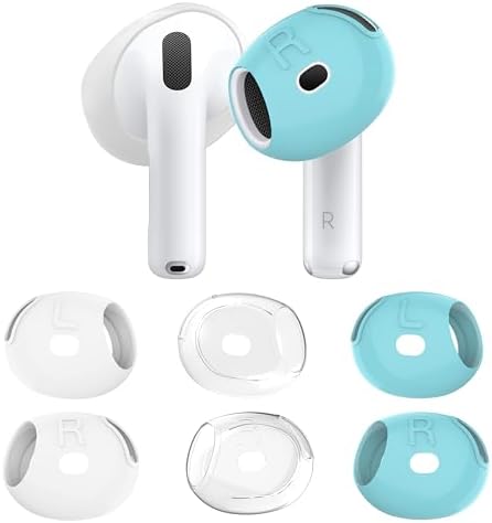 Revolutionary Silicone Ear Tips for Apple Air Pods 4 – Auyuiiy Sport Grip Enhancements with Superior Sound Isolation, 3 Pairs of Comfort-Driven Stability Accessories for Active Lifestyles