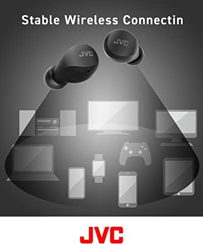JVC Gumy Mini True Wireless Earbuds – Ultra-Light Bluetooth Headphones with Neodymium Drivers, 23-Hour Battery for Uninterrupted Music, IPX4 Water-Resistant Design Perfect for Active Lifestyles, Effortless Device Pairing for On-the-Go Listening