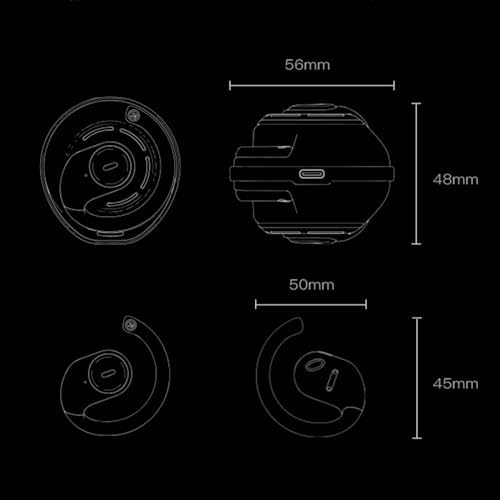 Premium Bluetooth 5.3 Waterproof Earbuds – Ergonomic Noise Cancelling Wireless Headphones for Gaming and Sports – Ultimate Comfort with Built-in Microphone for Crisp Calls and Dynamic Audio Performance