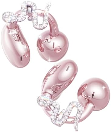 Transform Your Audio Experience with Kinglucky Crystal Bow Ear Cuffs – Stylish Clip-On Accessory for Open-Ear Headphones, Perfect for Upgrading Earbud Fashion and Comfort, Easy Installation, and Enhanced Compatibility for On-the-Go Lifestyles