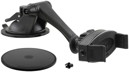 Unleash Driving Efficiency with ARKON Mounts Mobile Grip 2 Phone Car Suction Mount – Advanced 360° Adjustable Holder for i Phone, Samsung, Google, and Huawei | Robust Suction Power for Optimal Stability | Hands-Free GPS Accessory for Safe Navigation and Seamless Connectivity