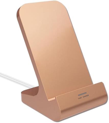 Ultra-Sleek Z1 Wireless Charging Stand – 10 W Fast Charger Compatible with i Phone 14/13/12 & Samsung Galaxy – Adjustable Viewing Angles, Overcharge Protection, and Modern Aesthetic for Effortless Charging Convenience