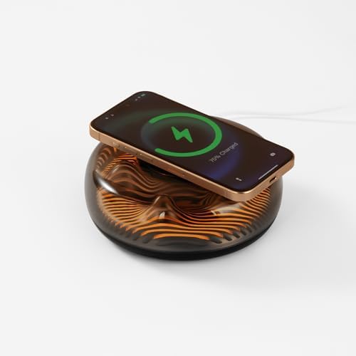 Experience Ultimate Convenience with CATY&KITTEN LED Wireless Charging Station for i Phone 13-16 – Fast Qi-Certified Charger with Integrated Nightstand Light and Sleek Design for Effortless Charging and Enhanced Aesthetics.