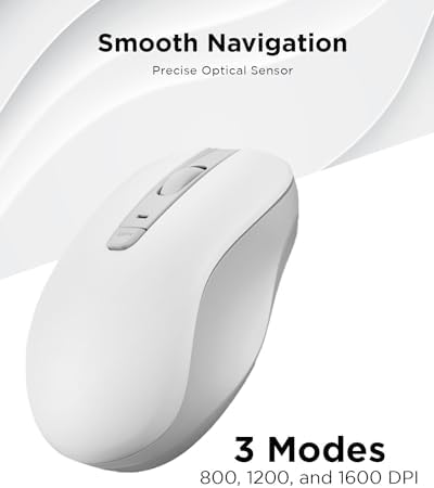 Lenovo WL150 Wireless Mouse – Ergonomic Ambidextrous Design with 1,000 DPI Precision for Ultimate Comfort and Efficiency – 2.4 G Nano USB-A Receiver for Uninterrupted Connectivity – Compact, Portable, and Ideal for Travel, Perfect for Both Home and Office Use