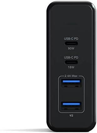 Satechi 108 W Pro USB-C PD Desktop Charger – Fast Multi-Device Charging Hub with Dual USB-C and USB-A Ports for Mac Book Pro, Air, i Pad Pro, and i Phone 16 Series – Sleek Design, Enhanced Safety Features, Ultimate Power Solution for Professionals and Students
