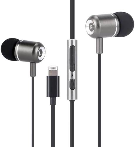 TRON TR54 Lightning Earbuds – High-Fidelity Audio with Ergonomic Comfort, Hands-Free Mic & Chic Leather Case for Effortless Everyday Use
