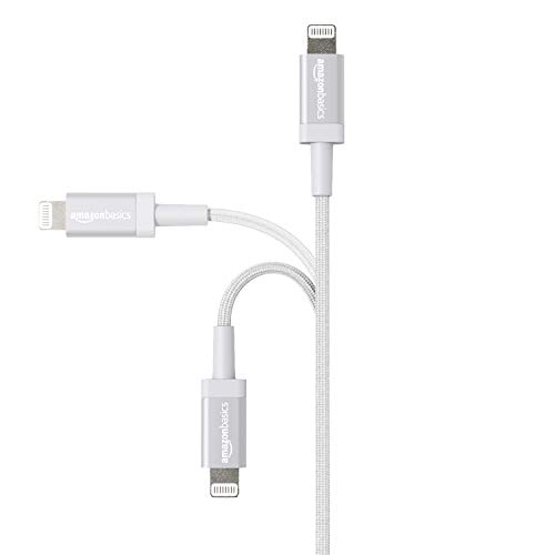 Durable 3-Foot Amazon Basics USB-A to Lightning Charger Cable – MFi Certified Fast Charging Solution for i Phone 14, 13, 12, 11, Xs Pro, Pro Max, Plus & i Pad – Stylish Nylon Braided Design for Enhanced Performance and Universal Compatibility