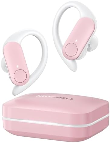 Maximize Your Fitness Journey with NS18 Wireless Earbuds – 12-Hour Playtime, Sweatproof Design, Tailored Sound via Custom App, and Robust 13 mm Bass Drivers for Deep Audio Experience, Featuring Bluetooth 5.3 for Seamless Connectivity (Black) – Ideal for Active Lifestyles and Audiophile Enthusiasts