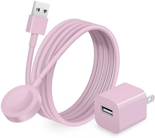 Fast Charging Apple Watch Charger – MFi Certified 3.2 FT Wireless Charging Cable with Compact Power Adapter for All Series (10/9/8/7/SE/6/5/4/3/2/1) – Ultimate Convenience and Speed for On-the-Go Lifestyles