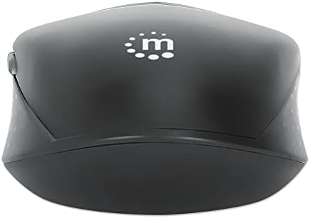 Enhance Your Productivity with the MANHATTAN Wireless Compact Travel Mouse – Versatile 2.4 GHz RF Connection, Adjustable 800/1200/1600 DPI, Six Customizable Buttons, USB-A & USB-C Dual Receiver for Ultimate Compatibility – Perfect for Laptops, PCs & On-the-Go Professionals – Backed by a 3-Year Warranty for Peace of Mind