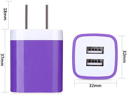 High-Speed USB Wall Charger Plug 5-Pack – 2.1 A/5 V Portable Power Cube Adapters for i Phone 16/15/14/13/12/11 Pro Max, Samsung Galaxy S24/S23/S22/S21, LG, and Moto – Ultimate Compatibility & Travel-Friendly Design for Fast Charging
