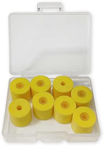 Premium Yellow Memory Foam Ear Tips for Shure SE Models – 8-Pair Replacement Set for Enhanced Sound Isolation and Comfort – Compatible with SSE110, SE112, SE215, SE310, SE425, SE846 – Elevate Your Audio Experience with Superior Fit and Durability