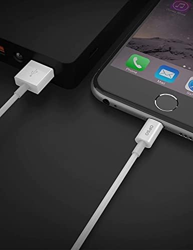 OPSO 3.3 ft MFi Certified Lightning Cable – High-Speed USB A to Lightning Connector for i Phone 14/13/12/11/XS/XR/8/7/6 – Durable, Flexible Charging Solution with Enhanced Compatibility and Stylish White Design – Ideal for Home, Office, and On-the-Go Charging Needs